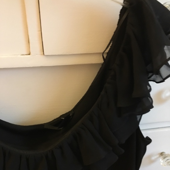 NWT JAYGODFREY black assymetric mini dress - Picture 3 of 6